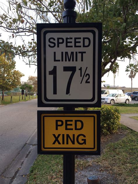 Beware of Speed Limit at a Florida West Coast Beach Resort!