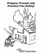 Fire Safety Coloring Book Printable sketch template