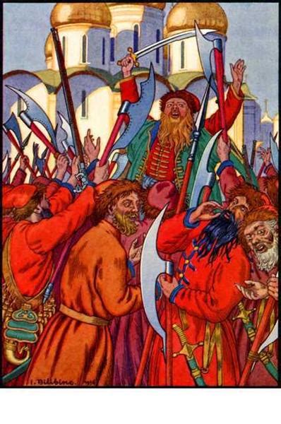 The Streltsy Uprising, 1936 - Ivan Bilibin - WikiArt.org