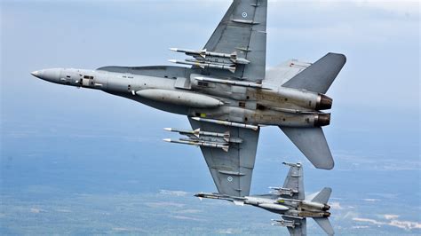 Gray fighter jet, military, Finnish Air Force, McDonnell Douglas F/A-18 Hornet HD wallpaper ...