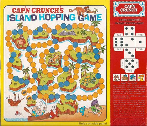 Cap'n Crunch's Island Hopping Game Cereal Box Back | Flickr