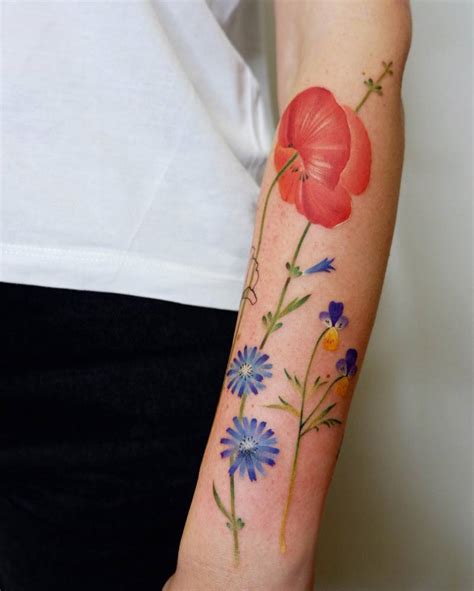 Chicory Flower Tattoo