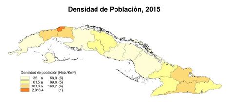 Map of Cuba population: population density and structure of population of Cuba