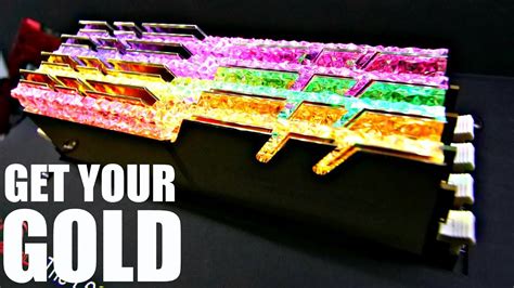 G.SKILL The Best Looking RAM You Have Ever Seen! - Trident Z RGB GOLD & CHROME - YouTube