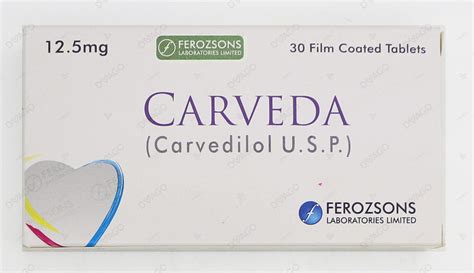 Buy Carveda Tablets 12.5mg | Medicines in Pakistan — DVAGO®