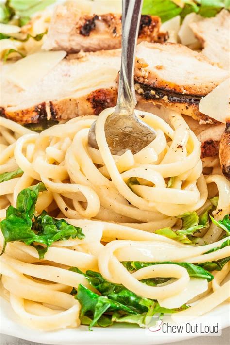 30-Minute Lemon Basil Chicken Linguine - Chew Out Loud