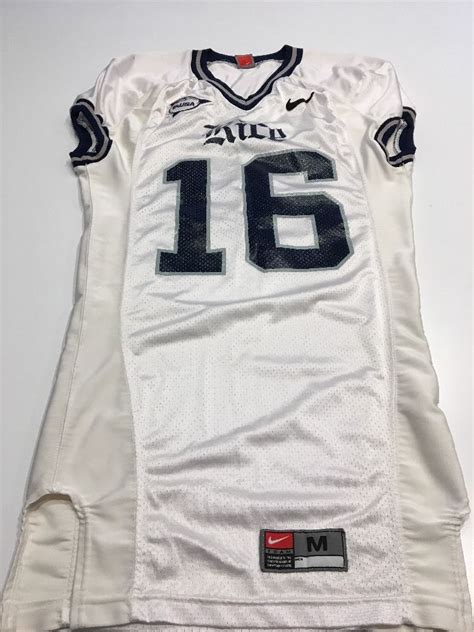 Game Worn Used Nike Rice Owls Football Jersey #16 Size M McHargue – D1Jerseys