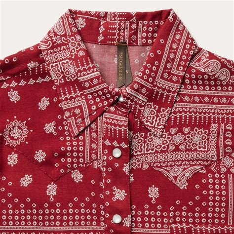 Red Bandana Patchwork Shirt | Stetson