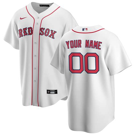 Boston Red Sox Nike Home Replica Custom Jersey - White