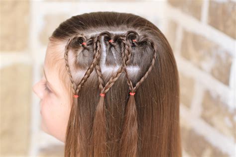 Triple Braided Hearts | Valentine's Day Hairstyles | Cute Girls Hairstyles