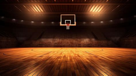 Premium Photo | Basketball sport arena interior view to wooden floor ...