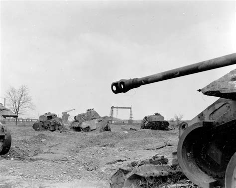 Panzer V Panther boneyard Aschaffenburg Germany 1945 | World War Photos