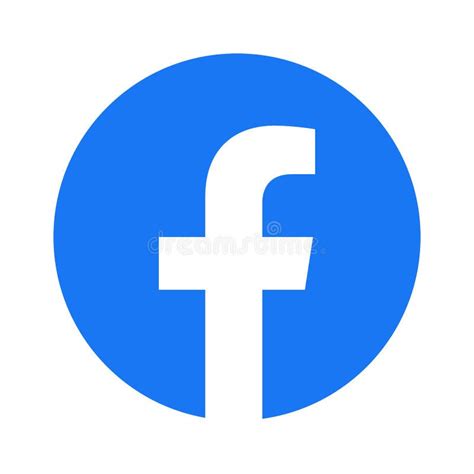 Facebook Logo Vector Original último Color Azul Aislado. F Icono Para La Aplicación Móvil De La ...