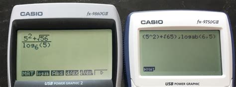 Casio fx-9860GII vs. Casio fx-9750GII - Math Class Calculator