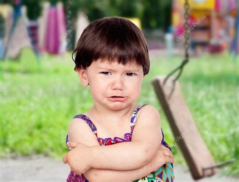 Sad baby girl crying — Stock Photo © Gelpi #19229299