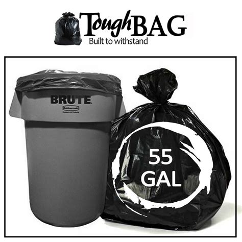 ToughBag Trash Bags, For 55 Gallon, 50 Count - Walmart.com - Walmart.com