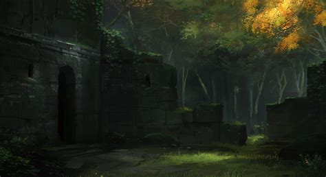 ArtStation - Forest Ruin, Dylan Scher