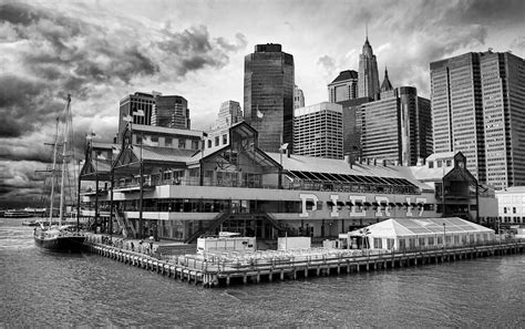 Pier 17 NYC | NYC always seems to look fabulous in black and… | Flickr