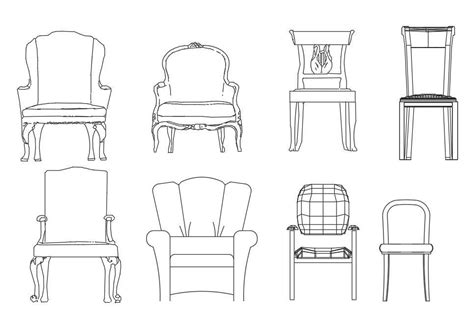 Splendid different types of 2d chair design Autocad furniture drawing blocks.Download the ...