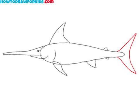 How to Draw a Swordfish - Easy Drawing Tutorial For Kids