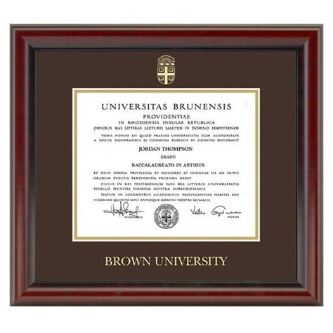 Brown Diploma Frame, the Fidelitas - Graduation Gift Selection