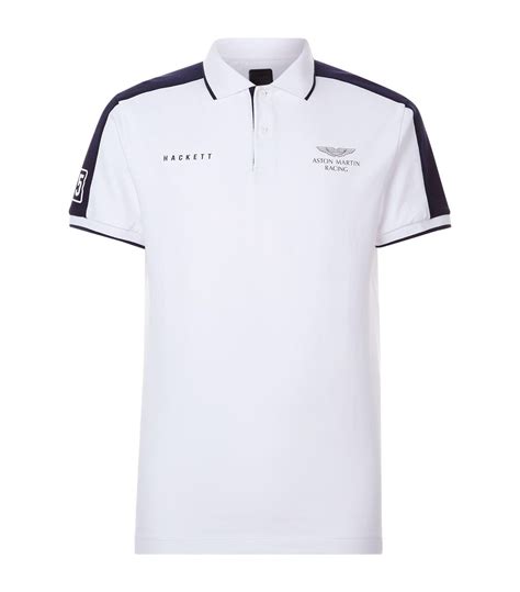 Hackett Aston Martin Racing Polo Shirt in White for Men - Lyst