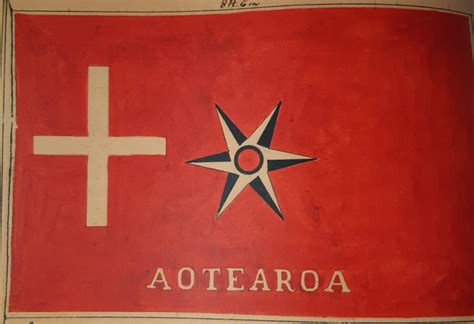 The Aotearoa Flag, made by Heni Te Kiri Karamu, taken as a war trophy ...