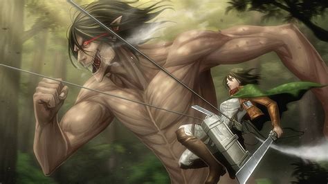 Eren Jaeger Titan Form Fight