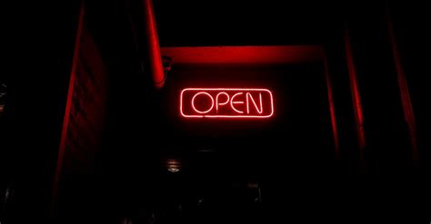 A Open Neon Light Signage · Free Stock Photo