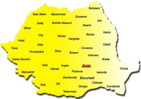 Buzau Map - Romania