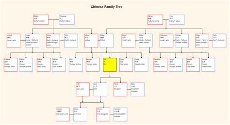 Chinese Family Tree Explained with Examples| EdrawMax Online