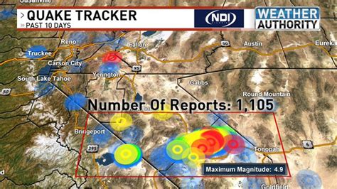 Earthquake aftershocks spread across western Nevada