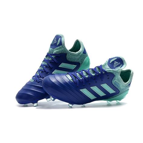 Adidas Copa 18.1 FG K-leather Soccer Cleats - Blue