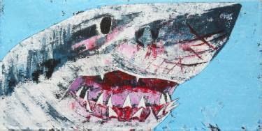 Great White Shark Attack Painting | Great white shark attack, Great white shark, Shark attack