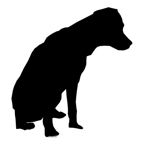 Dog Silhouette Drawing 03 Free Stock Photo - Public Domain Pictures