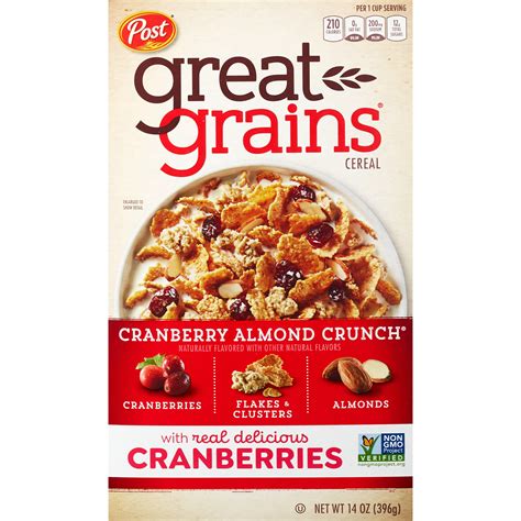 Great Grains Cereal Cranberry Almond Crunch, 14 oz