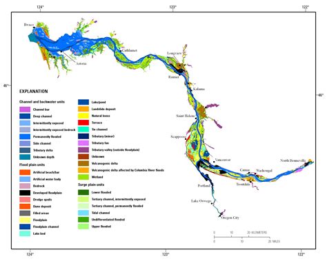 Columbia River Channel Map