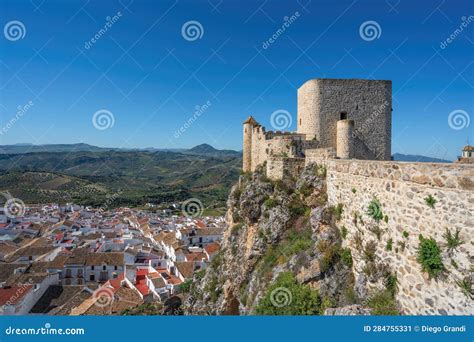 Olvera Castle and Aerial View of the City - Olvera, Andalusia, Spain Stock Image - Image of ...