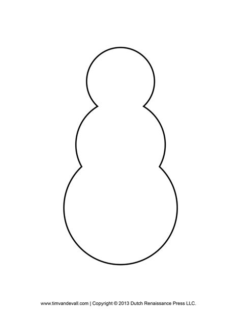 Free snowman clipart, template & printable coloring pages