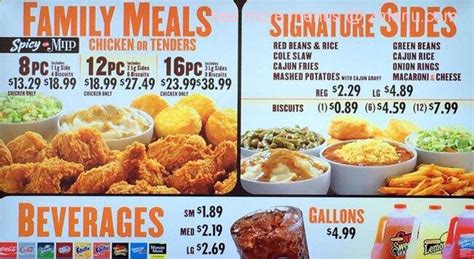 Online Menu of Popeyes Louisiana Kitchen Restaurant, North Little Rock ...