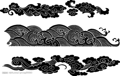 云纹（如意圆环） | Cloud tattoo, Japanese tattoo art, Chinese patterns