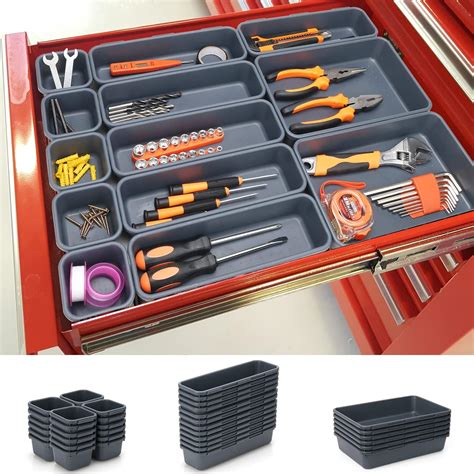 Amazon.com: KeFanta 42 Pack Tool Box Organizer Rolling Tool Chest Cart Cabinet Workbench Desk ...