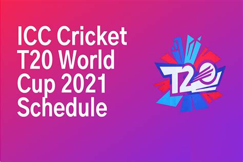 Men’s T20I World Cup: ICC released the schedule - ASFE World TV