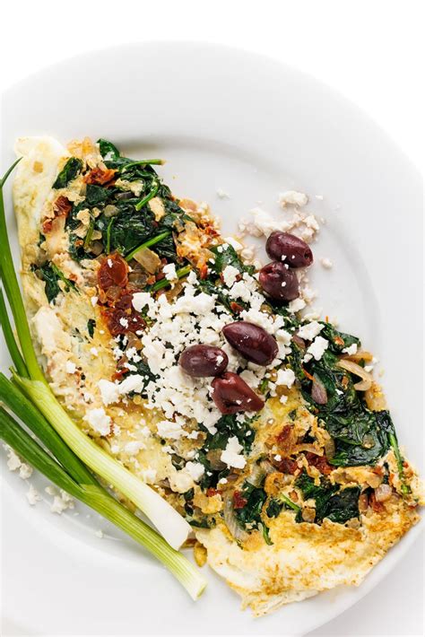 Feta and Spinach Egg White Omelette - Lift Brother