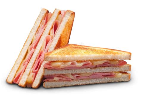 Ham And Cheese Double Panini Sandwich Stock Image - Image: 28268671