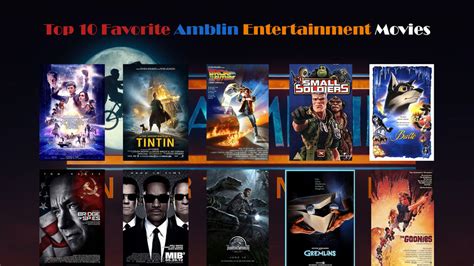 My Top 10 Favorite Amblin Entertainment Movies by JackSkellington416 on ...