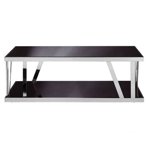 Ackley Black Glass Coffee Table | Modern Furniture | Coffee Tables