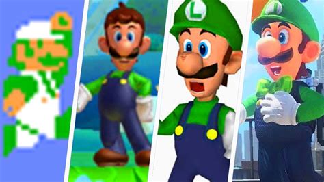 Evolution of Luigi in Super Mario Games (1985 - 2018) - YouTube