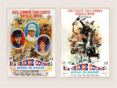 The Great Race Movie Posters Classic Film Vintage Art Print, Old Movie Great Race 1965 Poster ...