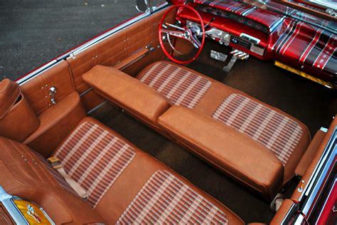 1963 Chevrolet Impala Custom Saddle Leather Interior - Lowrider